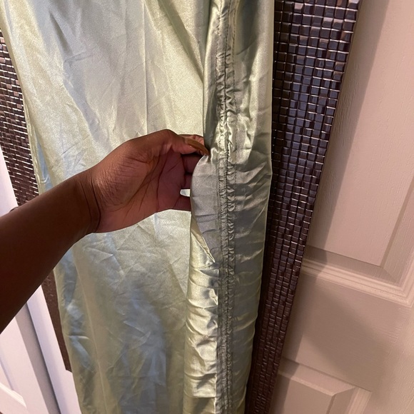 Sage Silk Dress - Picture 10 of 10